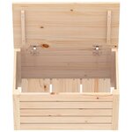 vidaXL Boîte de rangement 59 5x36 5x33 cm Bois massif de pin