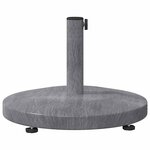 vidaXL Pied de parasol Aspect Bois Gris Foncé 48 x 48 x 32 cm