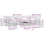 vidaXL Ensemble de canapés d'extérieur 8 pc Blanc et Beige