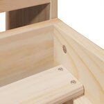 vidaXL Cadre de lit sans matelas 90x200 cm bois de pin massif