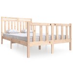 vidaXL Cadre de lit sans matelas bois massif