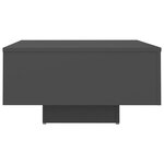 vidaXL Table basse Gris 60x60x31 5 cm Aggloméré