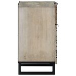 vidaXL Tables de chevet avec tiroir Blanc et Noir 50 x 33 x 60 cm