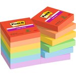 Pack 12 Bloc-note adhésif Super Sticky Notes  48 x 48 mm Ultra POST-IT