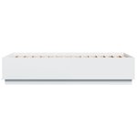 vidaXL Cadre de lit sans matelas blanc 75x190 cm