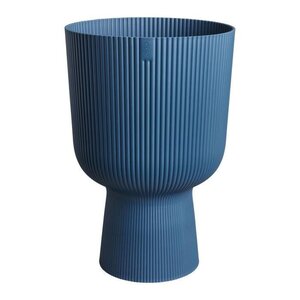 Pot de fleur Vibes Fold Coupe - Bleu Ø 29.5 x hauteur 45 cm - Intérieur 100 recyclé