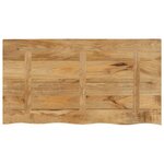 vidaXL Dessus de table 110x60x3 8cm bord vif bois massif manguier brut