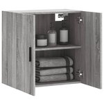 vidaXL Armoire murale sonoma gris 60x31x60 cm bois d'ingénierie