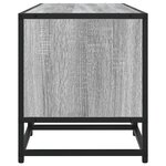 vidaXL Meuble TV sonoma gris 180x35x41 cm bois d'ingénierie