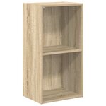 vidaXL Bibliothèque à 2 niveaux Chêne sonoma Bois d’ingénierie