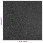 vidaXL Dalles de Protection Anti-Chute 6 Pièces Noir 50 x 50 cm