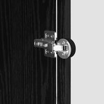 vidaXL Buffet Chêne noir 35 x 37 x 76 cm Bois d'ingénierie