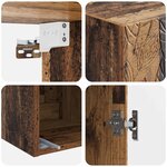 vidaXL Ensemble de Meubles 2 Pièces Bois ancien 33 x 34 5 x 90 cm