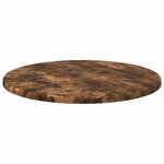 vidaXL Plateau de table Chêne fumé 40 x 40 x 1 5 cm Bois d'ingénierie