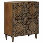 vidaXL Buffet Marron 60 x 33 5 x 75 cm Bois de mangue massif