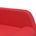 vidaXL Fauteuil de massage électrique Rouge Similicuir