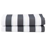 vidaXL Toile de rechange pour store banne Anthracite et blanc 3 x 2 m