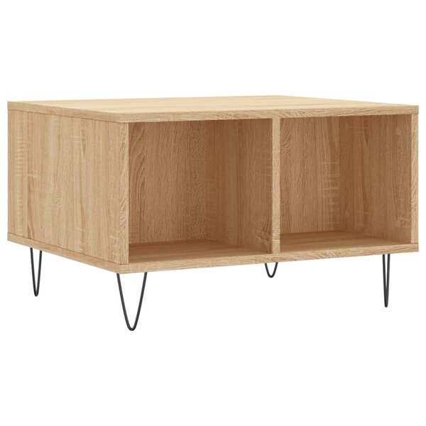vidaXL Table basse Chêne sonoma 60x50x36 5 cm Bois d'ingénierie