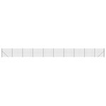 vidaXL Clôture en treillis métallique avec bride anthracite 1 6x25 m