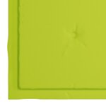 vidaXL Chaises de jardin avec coussins lot de 2 Teck solide et acier