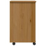 vidaXL Armoire roulante avec tiroirs MOSS bois de pin marron miel