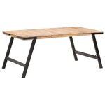 vidaXL Table de salle à manger 180x90x76 cm Bois de manguier massif