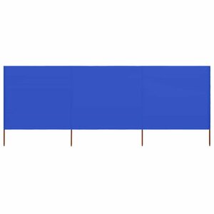 vidaXL Paravent 3 panneaux Tissu 400 x 120 cm Bleu azuré