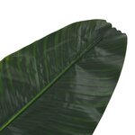 Vidaxl 5 pièces feuilles artificielles de bananier vert 62 cm