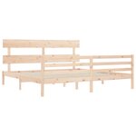 vidaXL Cadre de lit sans matelas bois massif