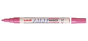Marqueur PAINT Marker PX21 Pte conique fine 0,8 - 1,2mm Rose UNI-BALL