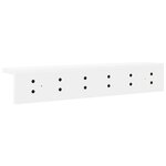 vidaXL Porte-manteau mural Blanc 60 x 10.5 x 10.5 cm Bois d'ingénierie