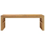 vidaXL Table basse 110x35x38 cm bois massif de teck