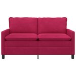 vidaXL Canapé Bordeaux 156 x 81 x 87 5 cm Velours