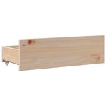 vidaXL Cadre de lit sans matelas avec tiroirs 200x200 cm bois de pin