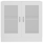 vidaXL Armoire à vitrine Blanc 82 5x30 5x80 cm Bois d'ingénierie