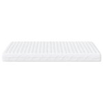 vidaXL Matelas en mousse blanc 180x200 cm dureté H2 H3