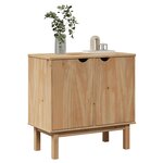 vidaXL Armoire de couloir OTTA 75x40x75 cm bois de pin massif