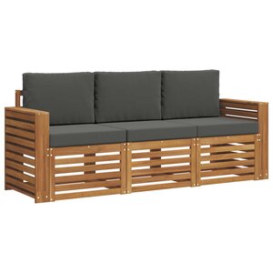 vidaXL Ensembles de canapés 3 pc Naturel et Anthracite