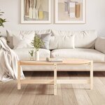 vidaXL Table basse 118x63x45 cm Bois massif de pin
