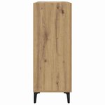 vidaXL Buffet Chêne artisanal 69 5 x 34 x 90 cm Bois d'ingénierie