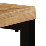 vidaXL Table console 120x35x76 cm Bois de manguier solide et acier