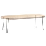 vidaXL Pieds en épingle à cheveux pour consoles  lot de 4  acier naturel  72 cm  acier massif