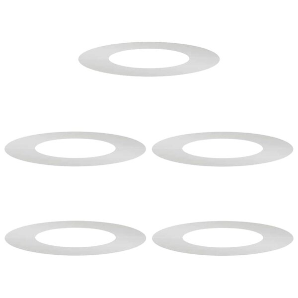 vidaXL adapté pour anneaux d'arbre plats 5 Pièces Argent Ø40 / 70 cm