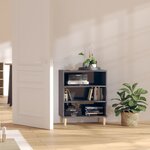 vidaXL Buffet gris brillant 57x35x70 cm bois d'ingénierie