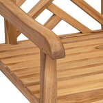 vidaXL Chaises de jardin 2 Pièces Marron 58 x 60 x 90 cm