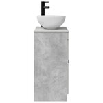 vidaXL Meuble de salle de bain avec évier Gris béton 54 x 35 x 83 cm