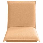 vidaXL Fauteuil de sol ajustable Beige Tissu en laine de mouton