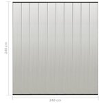 Vidaxl moustiquaire de porte rideau en maille 10 pièces noir 240x240 cm
