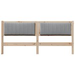vidaXL Tête de lit capitonnée Marron 180 cm Pin massif