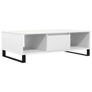vidaXL Table basse blanc 104x60x35 cm bois d'ingénierie